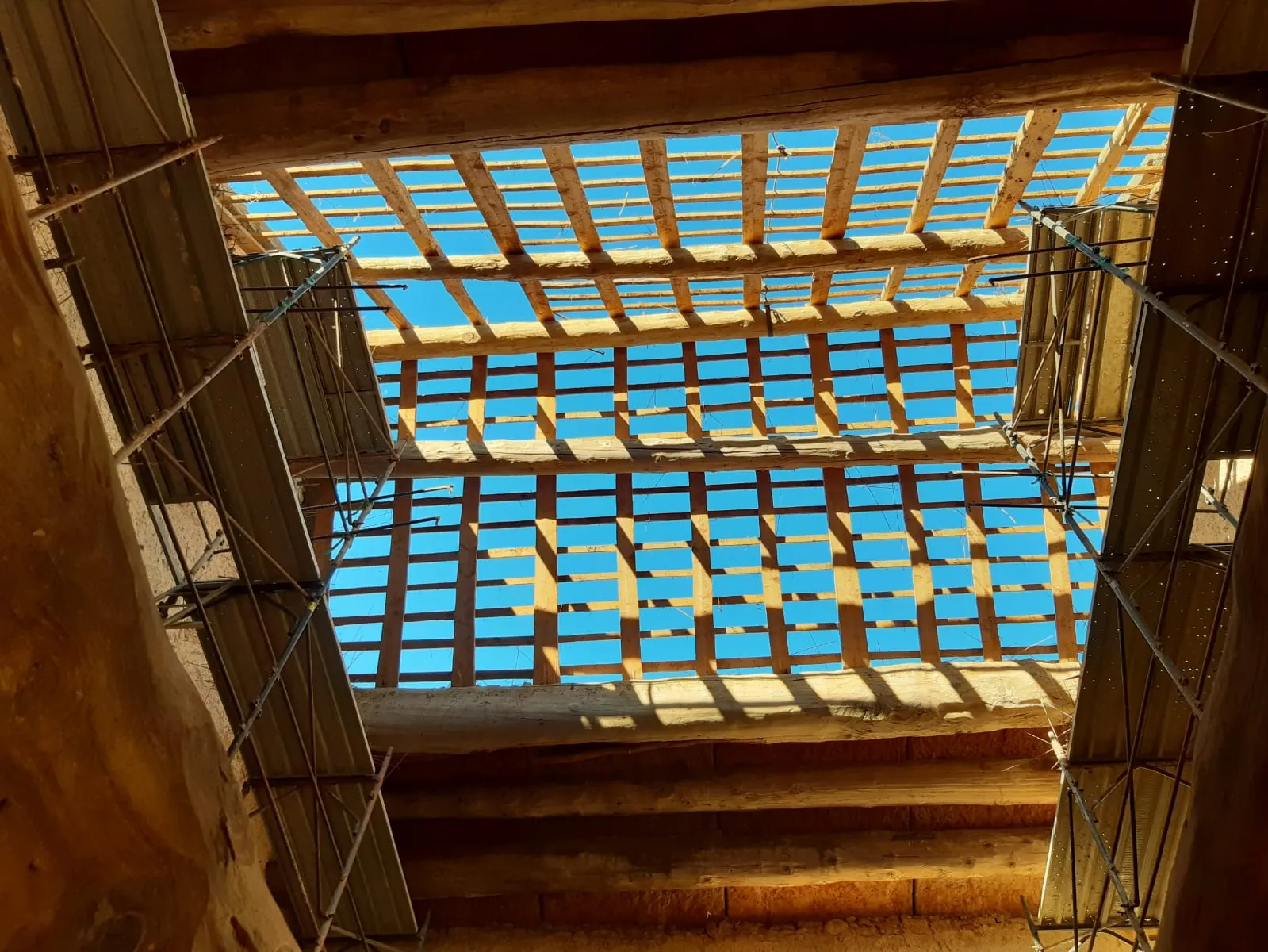 Struttura tetto scoperta