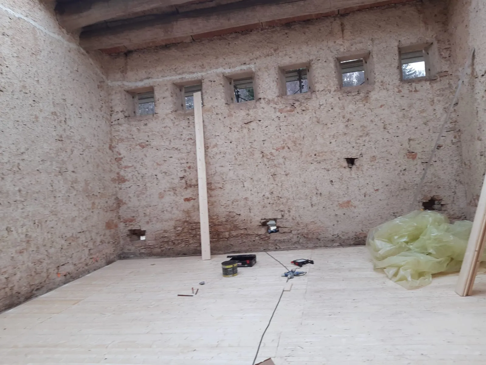 Interno in lavorazione