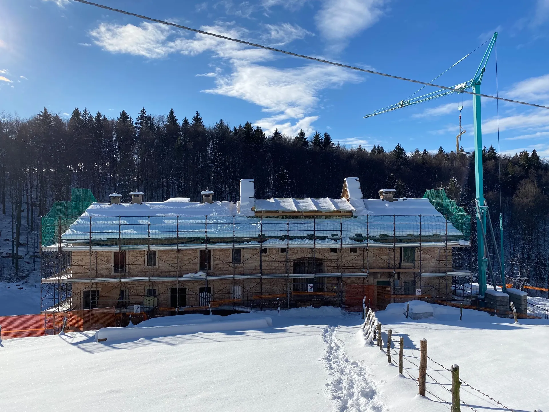 Vista esterna innevata