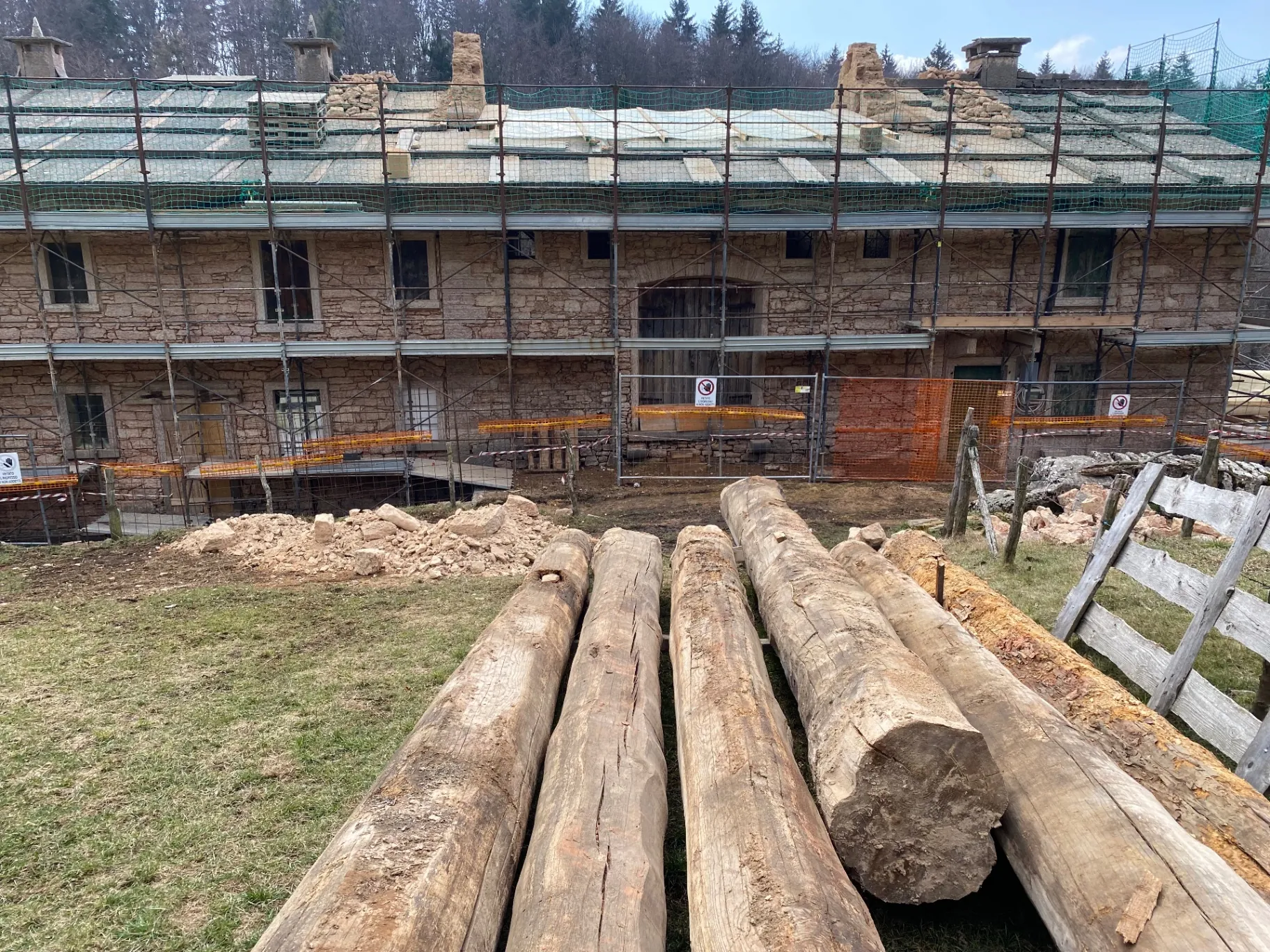 Travi originali sostituite