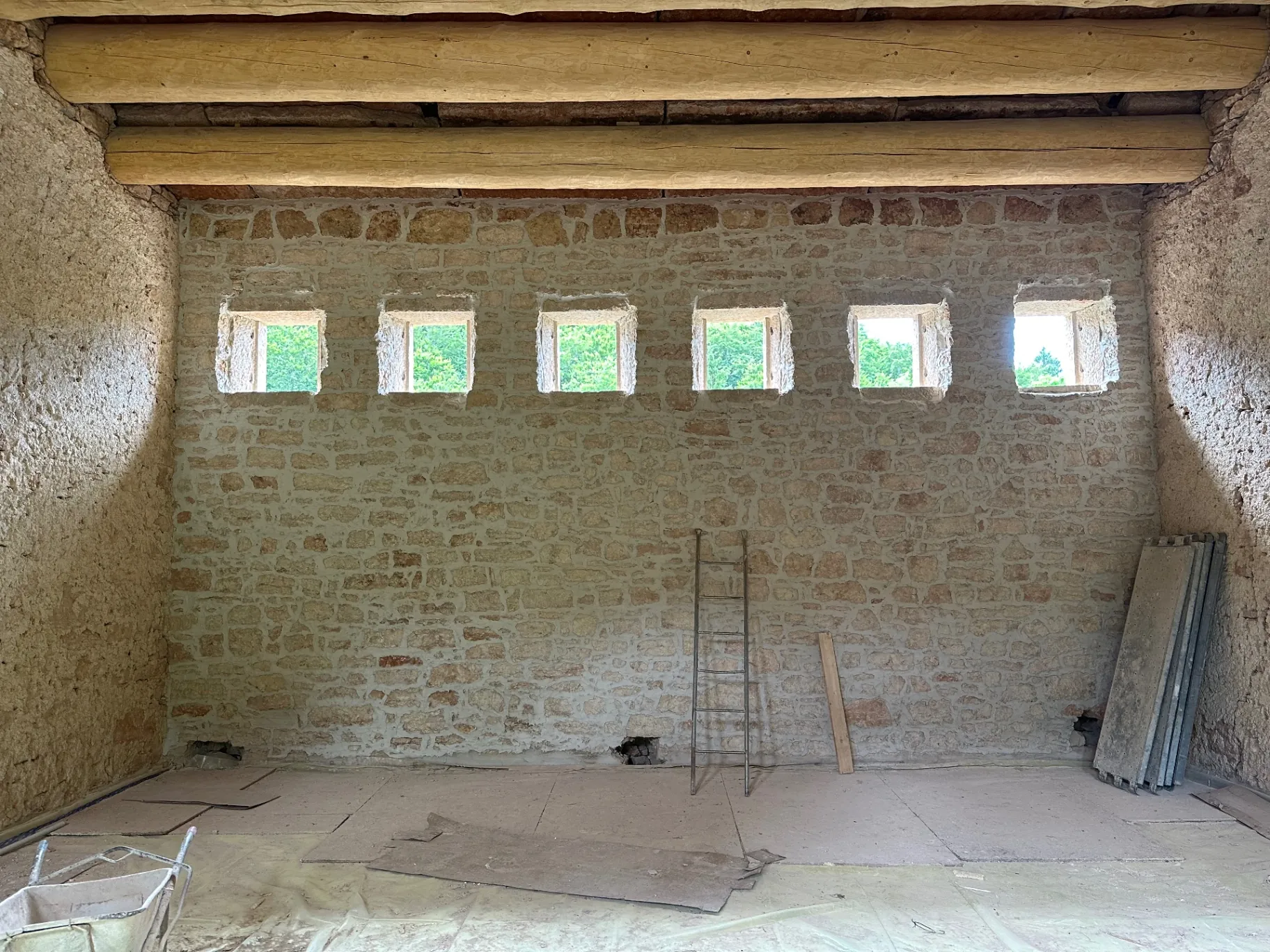 Muro interno restaurato