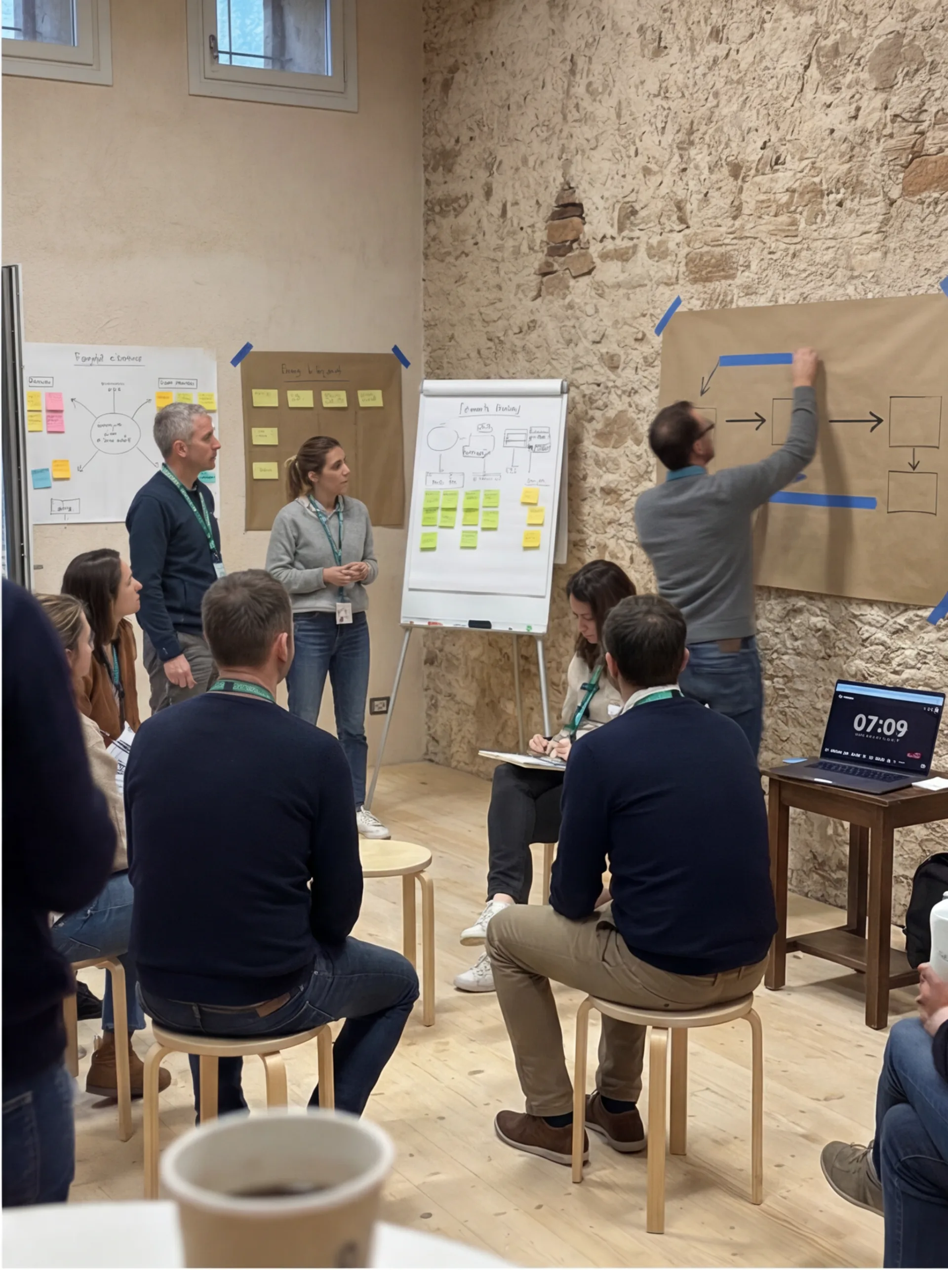 Workshop di design thinking nella contrada in pietra